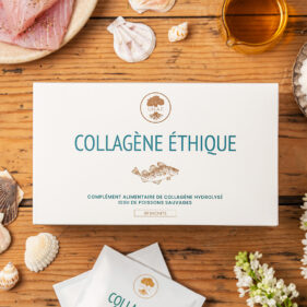 Photo stylisée de notre collagène éthique UNAE
