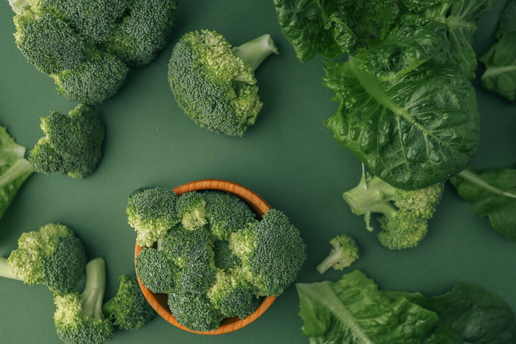 Photos de brocolis vue d'en haut