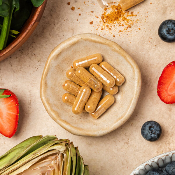 grossesse_gelules Complément alimentaire grossesse UNAE en gélules avec fraises, myrtilles et végétaux